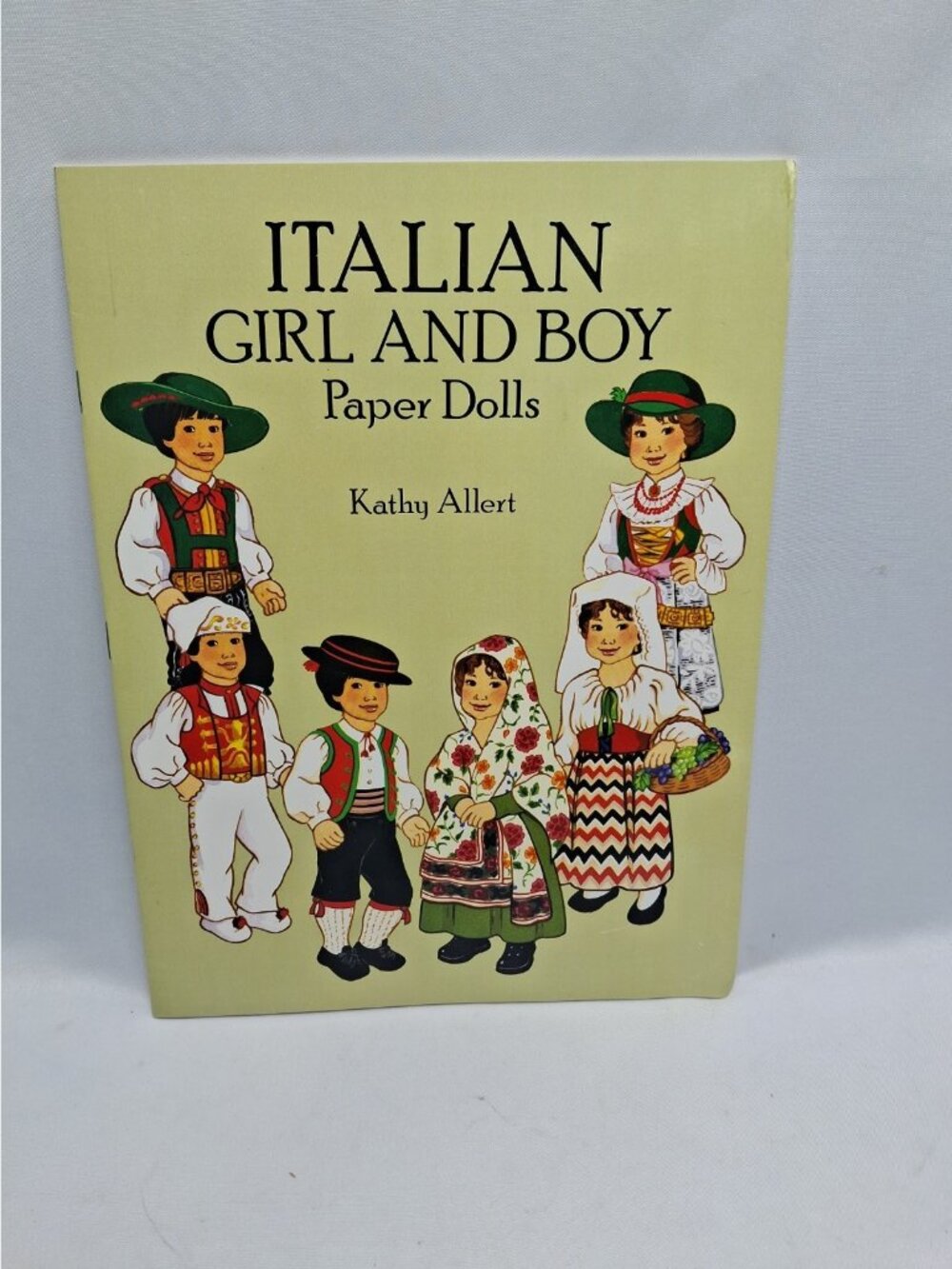 Vtg Italian Girl and Boy Paper Dolls Book 1993 Kathy Allert- Uncut - New